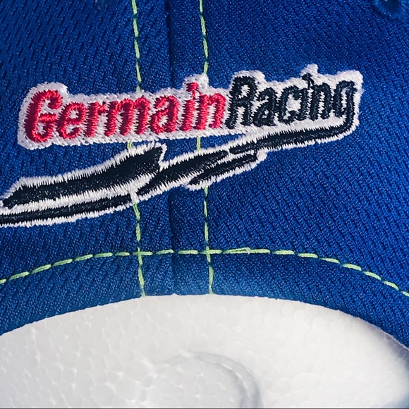 Casey Mears #13 Geico Germain Racing Baseball Cap Adult Large One-Fit Blue - Picture 14 of 15